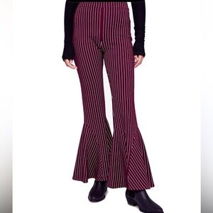 Free People Women's Striped Flare Pants -